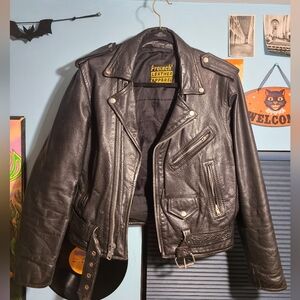 Vinatge leather motorcycle jacket